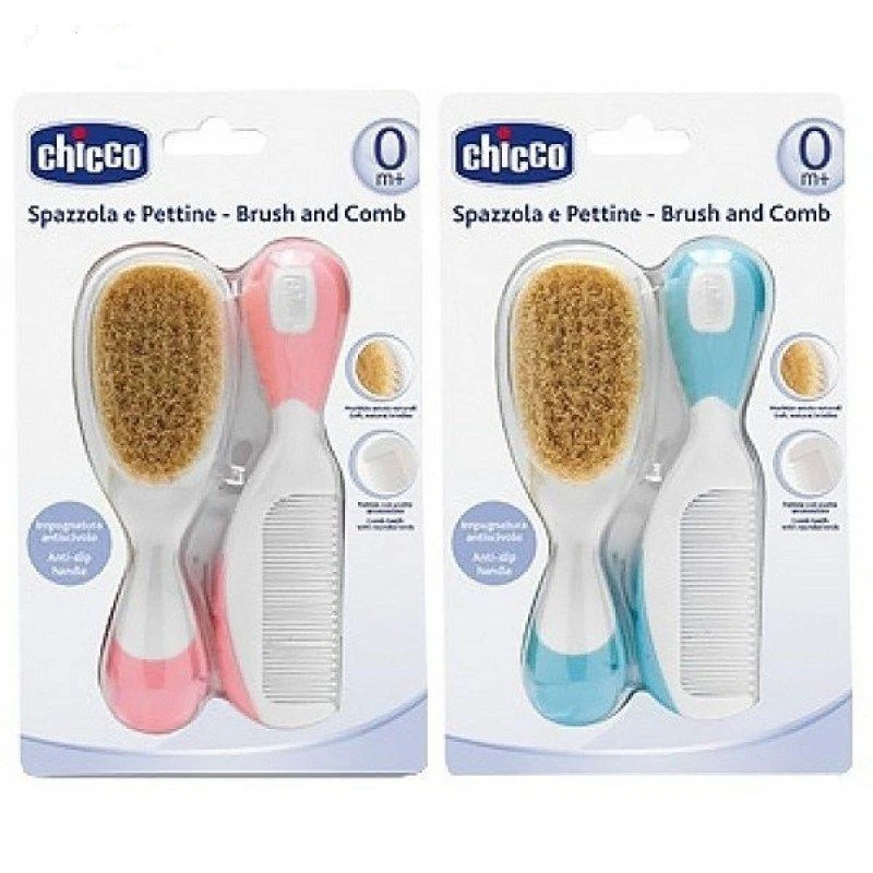 ست برس و شانه نوزاد چیکو chicco اصل (اورجینال)