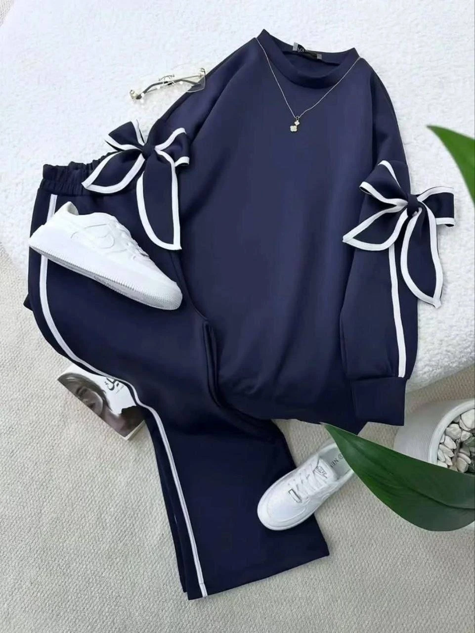 ست بلوز شلوار زنانه پاپییون