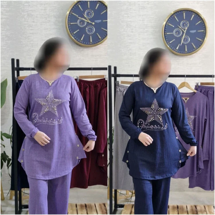 ست بلوز شلوار کریشه ۳۶۸۶