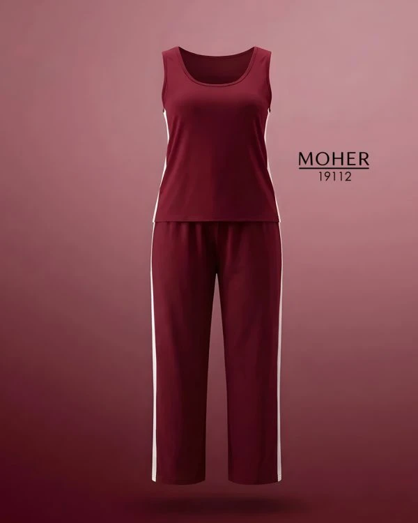 ست تاپ و شلوار اسپورتی سایز بزرگ زنانه