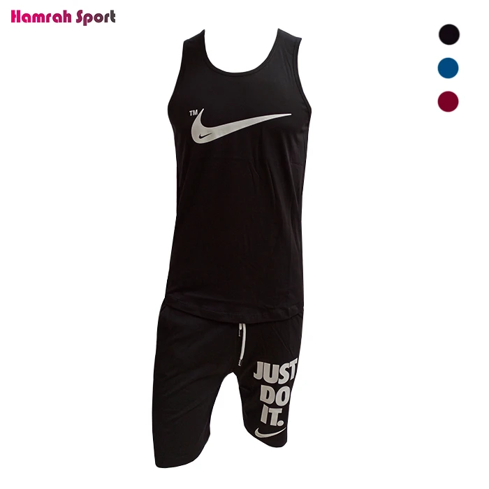 ست تاپ و شلوارک ورزشی مردانه نایک NIKE - پنبه 100% اعلا