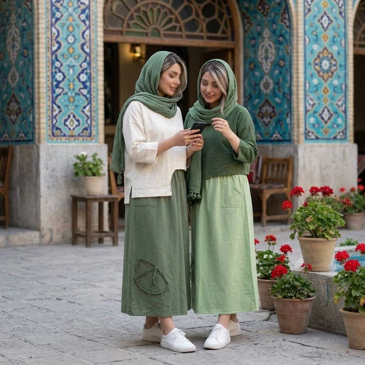 ست دامن + رویه کراپ