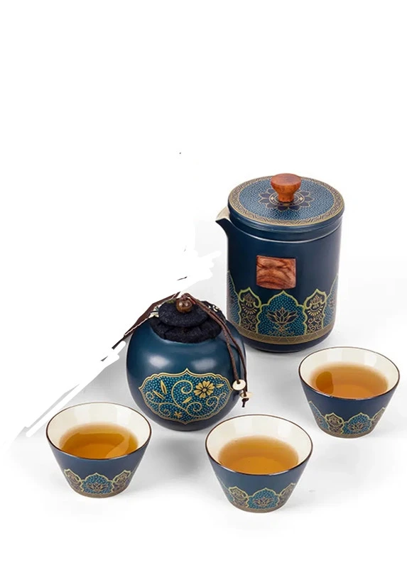 ست دمنوش خوری وارداتی کیف دار