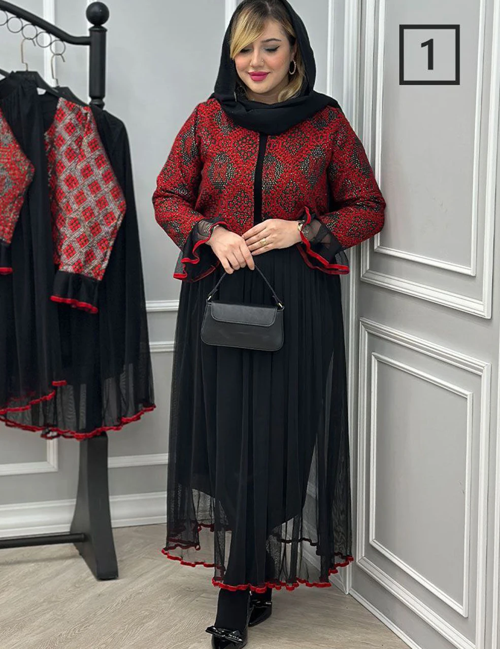 ست دوتیکه کت و دامن کاملیا یلدایی_شیکان