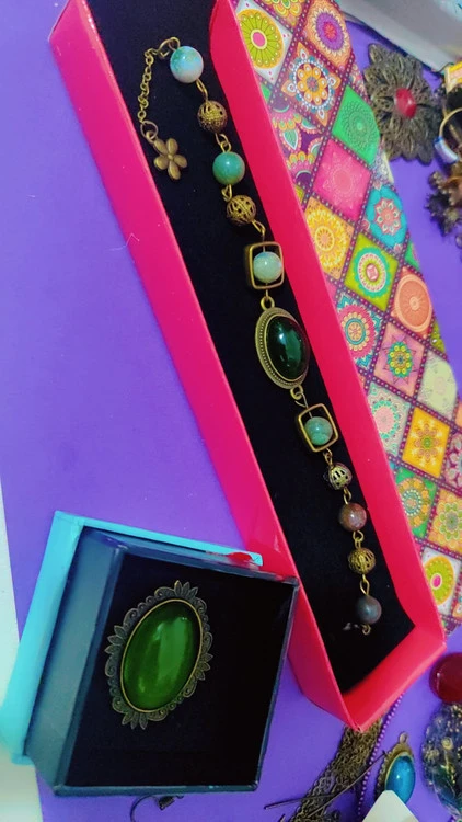 ست سنگ عقیق خزه ای