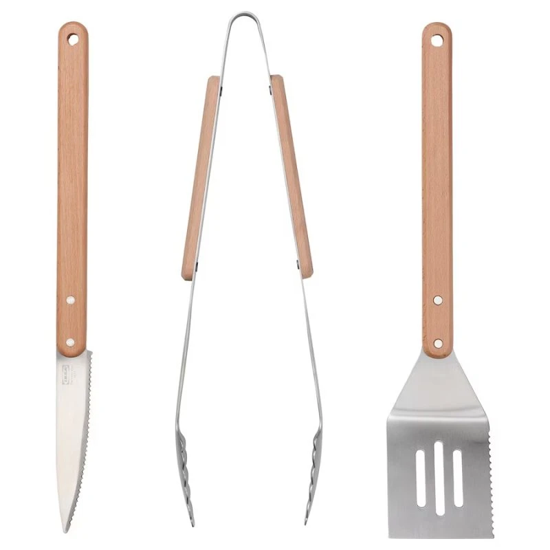 ست سه تایی ابزار باربیکیو مدل GRILLTIDER