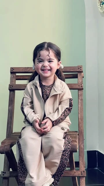 ست سه تیکه دخترانه جنس دورس دو نخ مزونی