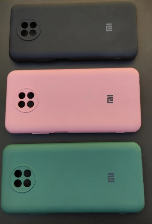 ست سه کاور سیلیکونی ردمی 9T 5G – سبز یشمی، صورتی و مشکی redmi 9t