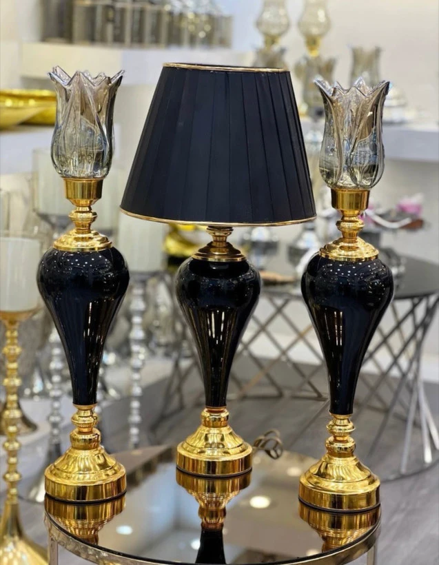 ست شمعدان و آباژور لوکس