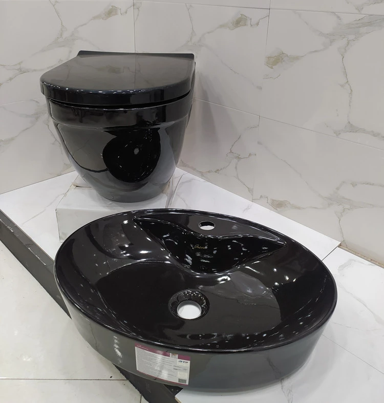 ست فرنگی وال هنگ و رویه کابینتی مشکی