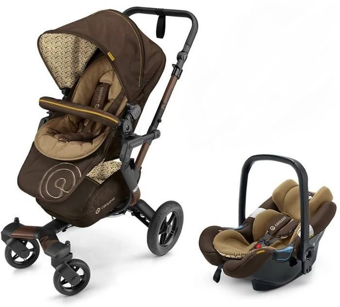 ست كالسكه و كرير قهوه ای کنکورد Cocnord Walnut Brown Neo and Air Safe Travel System Cona0974