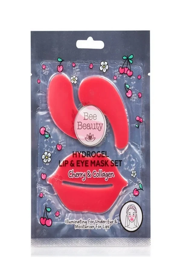ست ماسک لب و چشم هیدروژل گیلاسی Bee Beauty