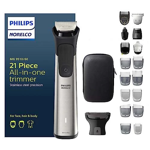 ست ماشین اصلاح موی صورت و بدن فیلیپس مدل mg9510/60