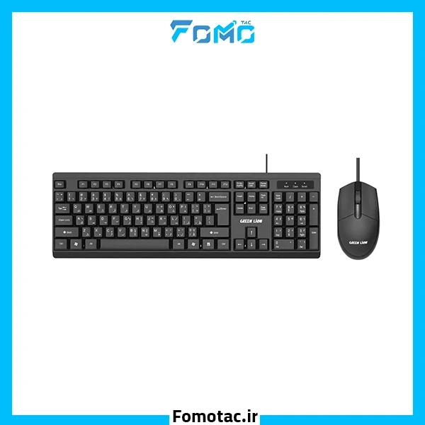 ست ماوس و کیبورد کابلی گرین لاین(Green Lion) مدل GKM-100