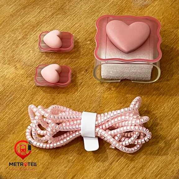 ست محافظ شارژر سامسونگ 25 وات طرح قلبی