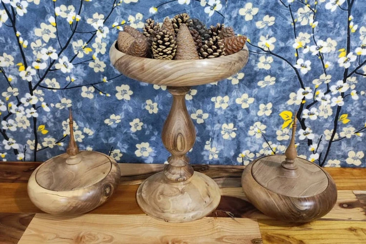ست میوه خوری پایه دار و شکلات خوری