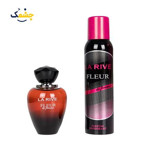 ست هدیه ادکلن 90میل و اسپری 150 میل زنانه Fleur De Femme لاریو | La Rive Fleur de Fame Women’s Eau de Parfum 90 ml + Deodorant 150 ml Gift Set