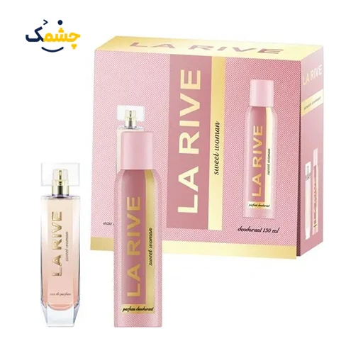 ست هدیه ادکلن 90میل و اسپری 150 میل زنانه Sweet Woman لاریو | La Rive Sweet Woman Eau de Parfum 90 ml + Deodorant 150 ml Gift Set