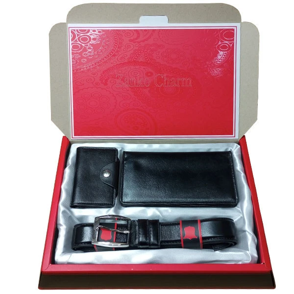 ست هدیه مردانه چرم زانکو مدل Zs-2224