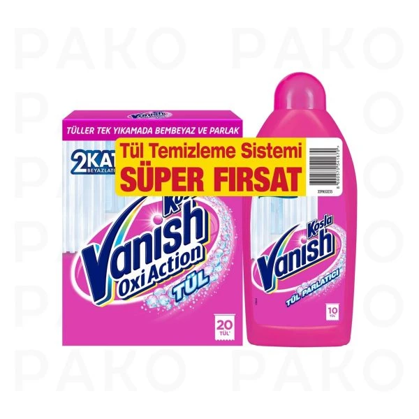 ست پودر و مایع لکه بر و سفید کننده پرده ونیش Vanish