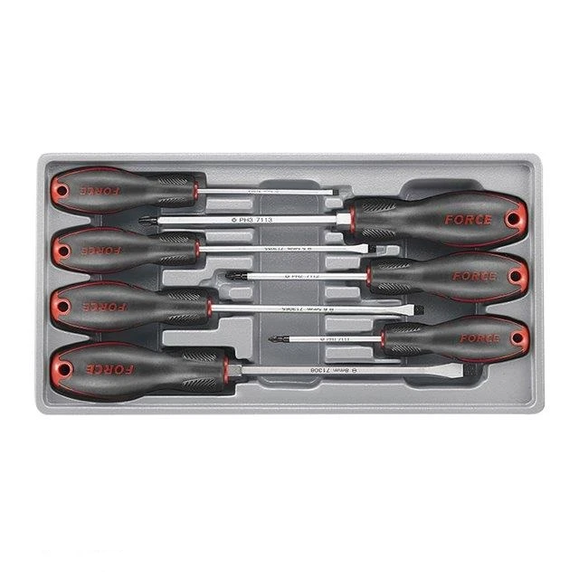 ست پیچ گوشتی تخت و چهار سو 7 عددی مدل F20713 برند FORCE