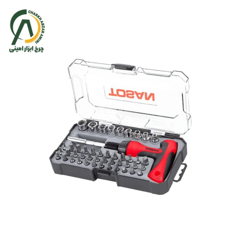 ست پیچ گوشتی و بکس 47 عددی توسن مدل T814-S47