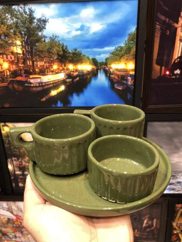 ست چای خوری دو نفره سبز
