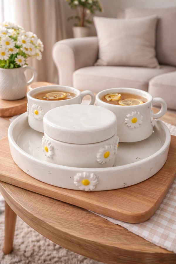 ست چای خوری سرامیک بابونه
