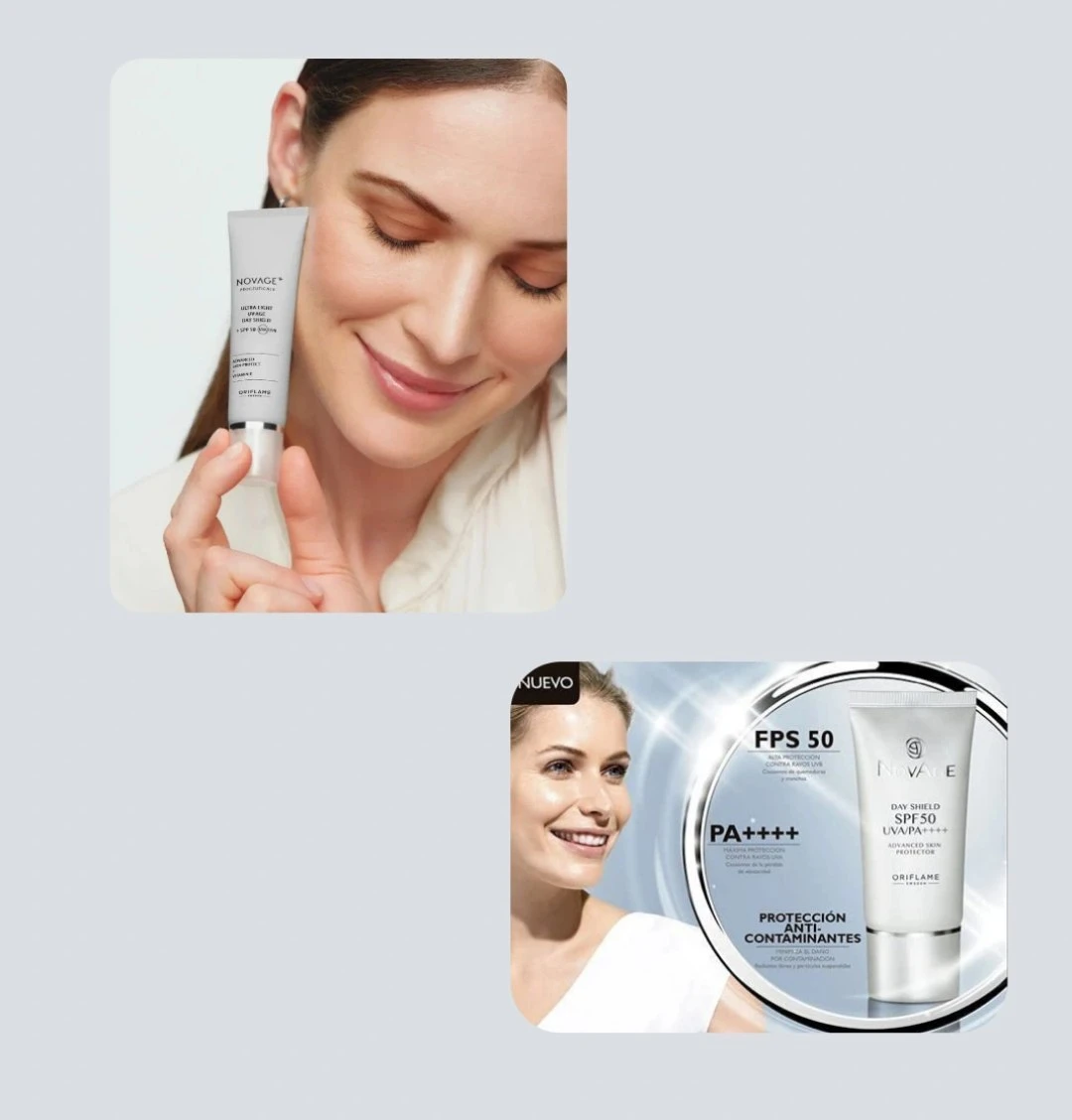 ست کرم شیلد محافظ پوست و ضدآفتاب نوایج پلاس لایت اوریفلیم و ضد آفتاب SPF50 پیشرفته و محافظ نوایج