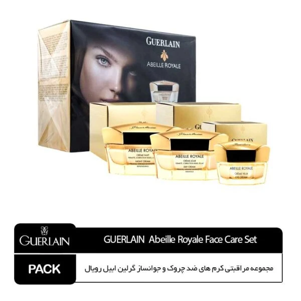 ست کرم های ضد چروک و جوانساز گرلین ابیل رویال(کرم روز، کرم شب، کرم دور چشم)Guerlain
