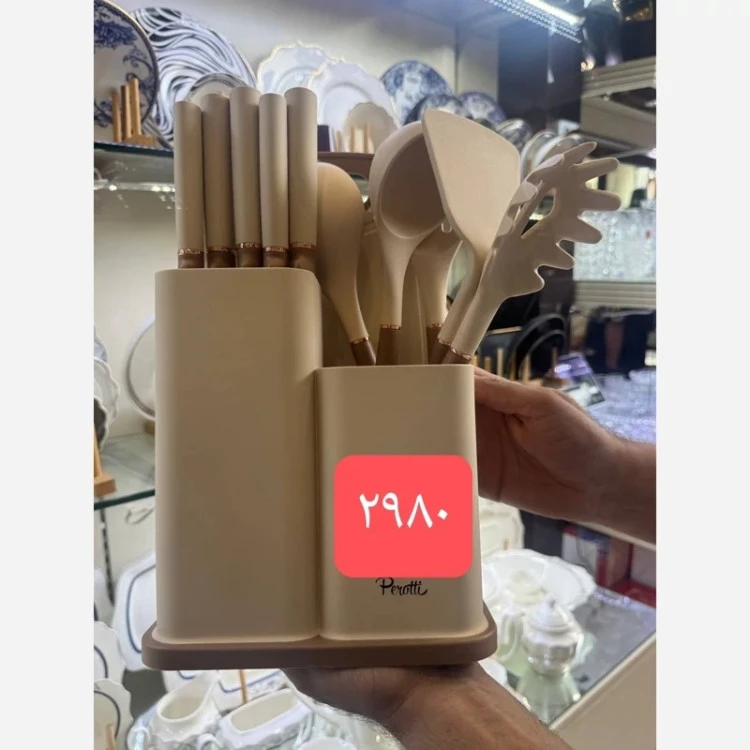 ست کفگیر و چاقو تخته ترک