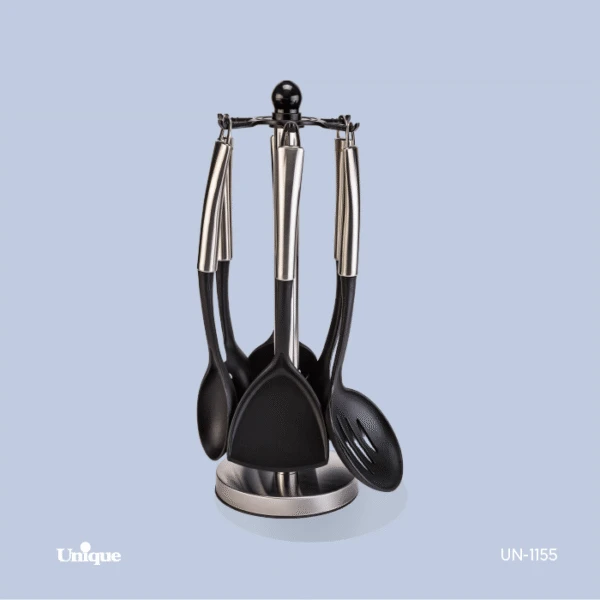 ست کفگیروملاقه دسته استیل UN-1155 یونیک