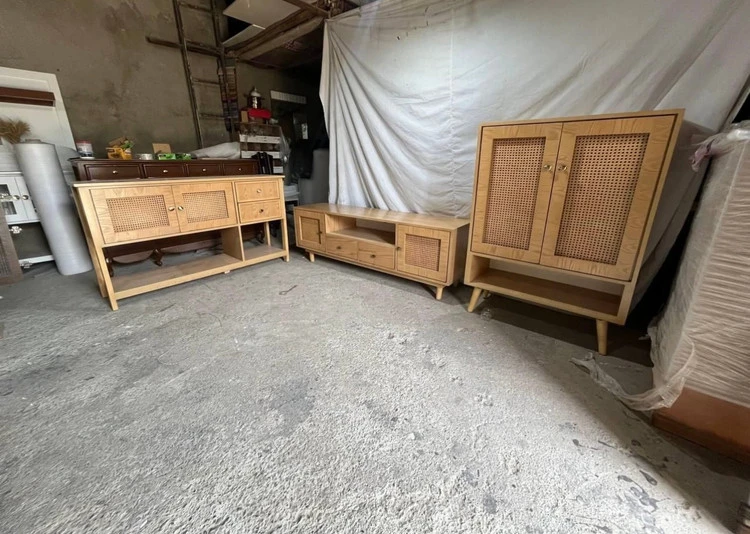 ست کنسول٫میز تی وی٫جاکفشی حصیری مدل پینترستی