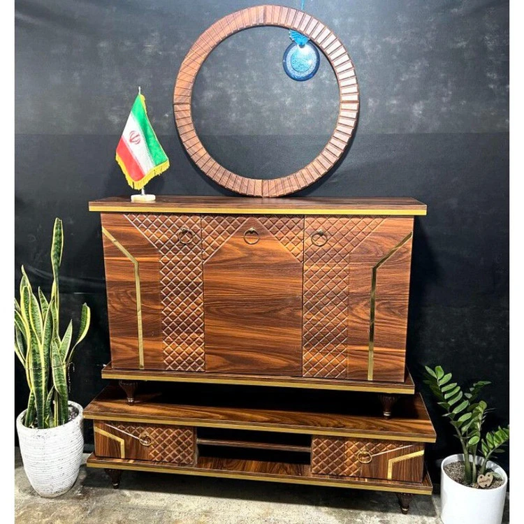 ست کنسول و آینه 3 در و میز تلویزیون ( هزینه ارسال با مشتری)