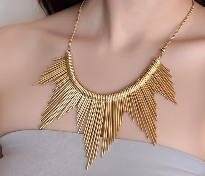 ست گردنبند انگشتر سرخپوستی ابکاری رادیوم 001
