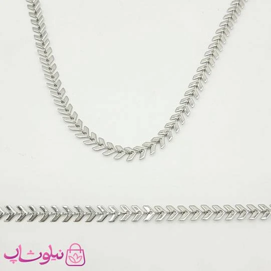 ست گردنبند و دستبند دخترانه مدل گندم سیلور