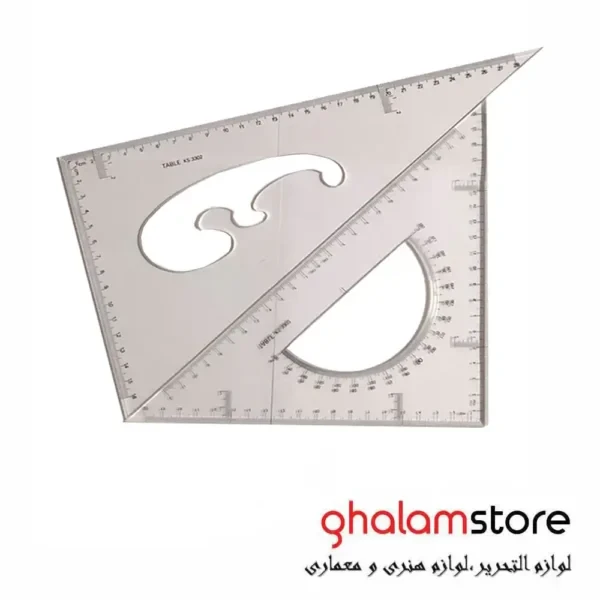 ست گونیا تیبل 30-45 درجه ۳۰ سانتی مجموعه 2 عددی