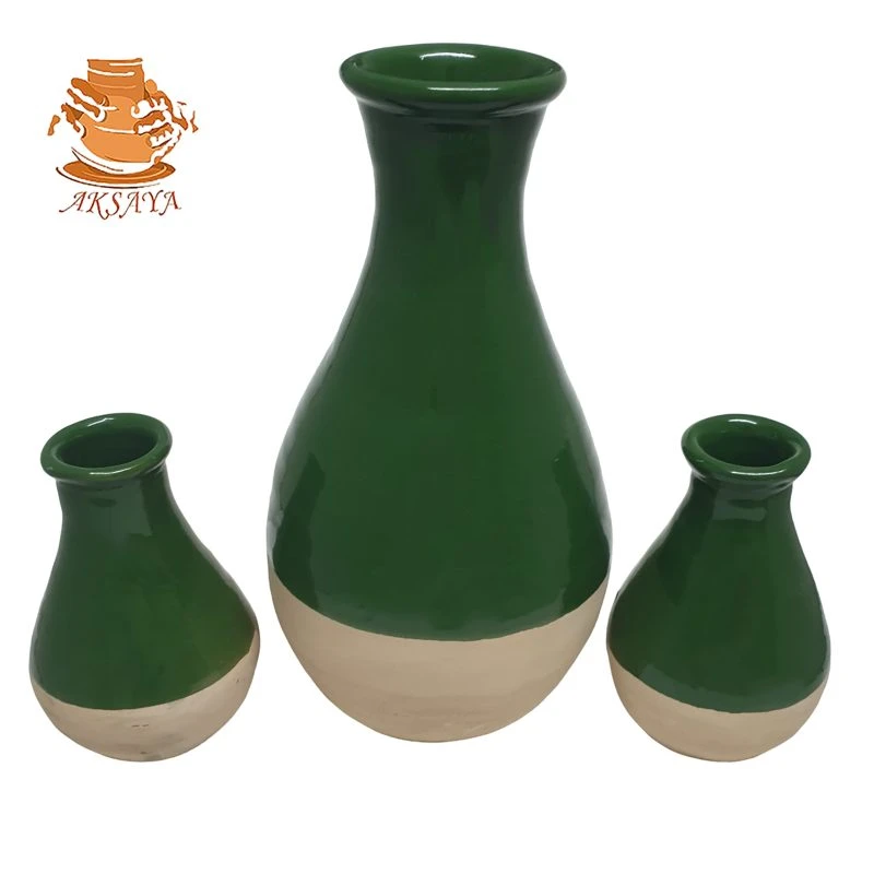 ست ۳ تکه کوزه سفالی مدل خمره