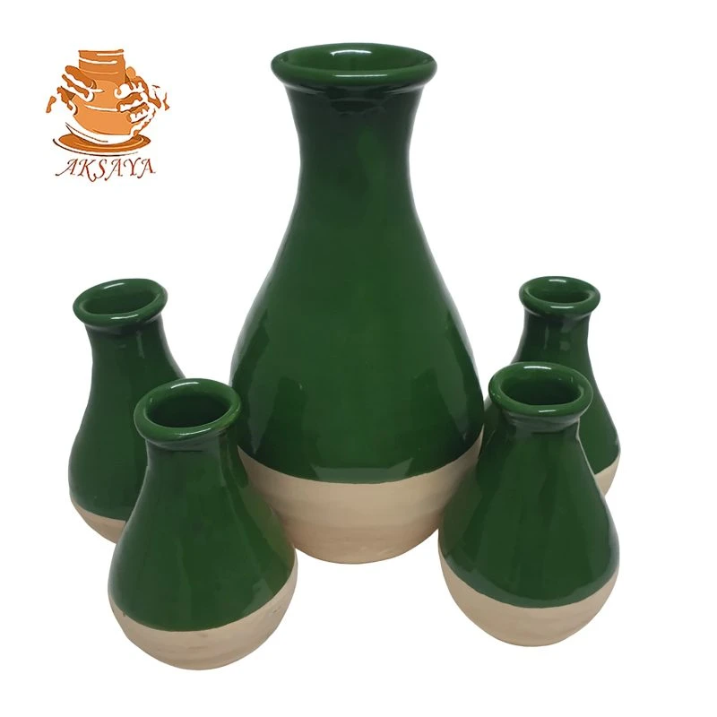 ست ۵ تکه کوزه سفالی مدل خمره