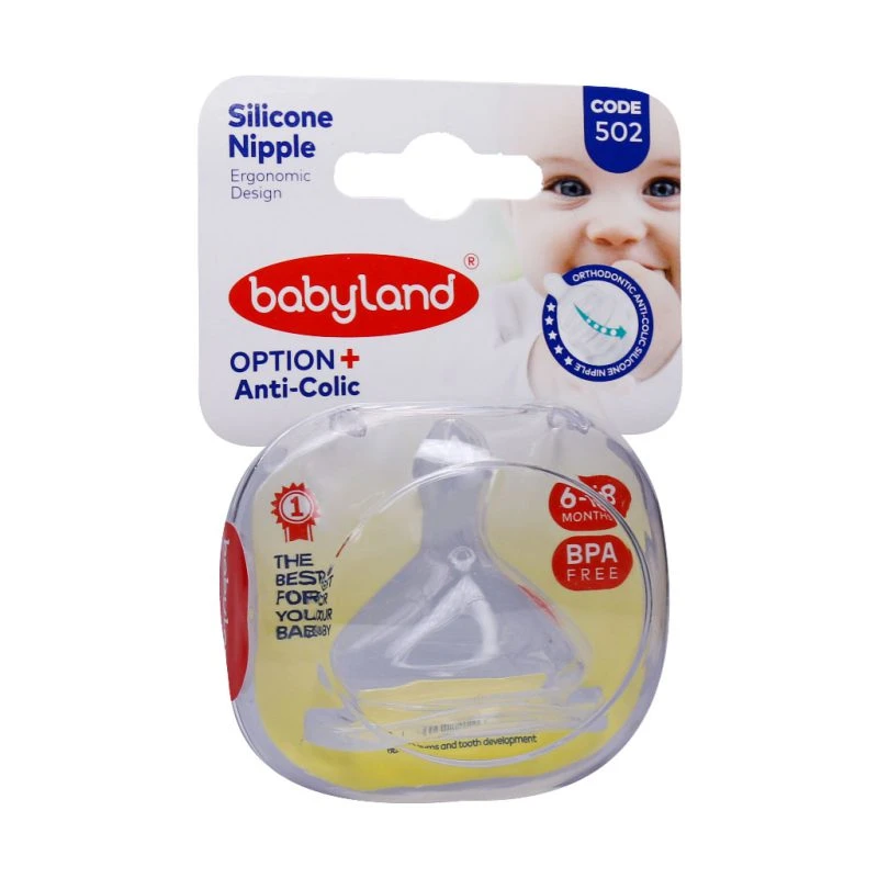 سر شیشه ارتودنسی سر پهن کودک بی بی لند مناسب نوزادان 6 تا 18 ماه babyland کد 502
