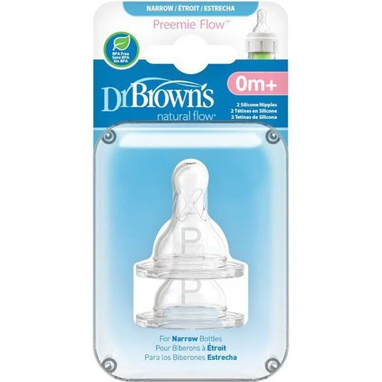 سر شیشه دهانه باریک دکتر براونز در سایز دو صفر (خیلی آهسته ) Dr Brown’s