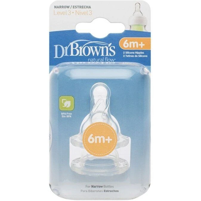 سر شیشه دهانه باریک دکتر براونز در سایز شش ماه Dr Brown’s
