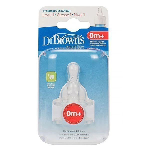 سر شیشه دهانه باریک دکتر براونز در سایز صفر ماه Dr Brown’s