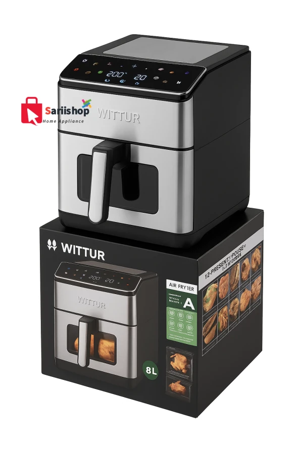 سرخ کن بدون روغن 8 لیتری ویتور مدل WRF-8LA500
