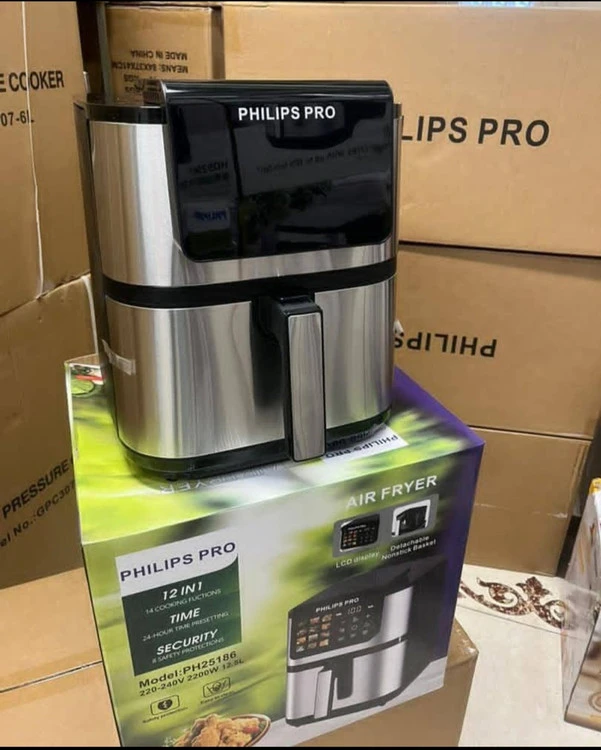 سرخ کن بدون روغن فیلیپس پرو صفحه جدید تبلتی مدل PH 25186 ظرفیت ۱۲ لیتر منو لمسی