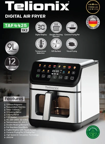 سرخکن 9 لیتر دو المنت تلونیکس مدل TAF4425