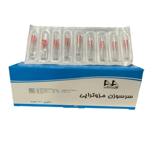 سرسوزن نیدل آوا گیج 29 طول 12 میلیمتر (بسته 100 عددی)