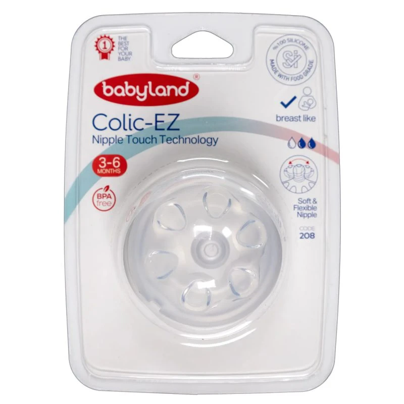 سرشیشه کولیک ایز 3-6 ماه بی بی لند 208 babyland کد 208