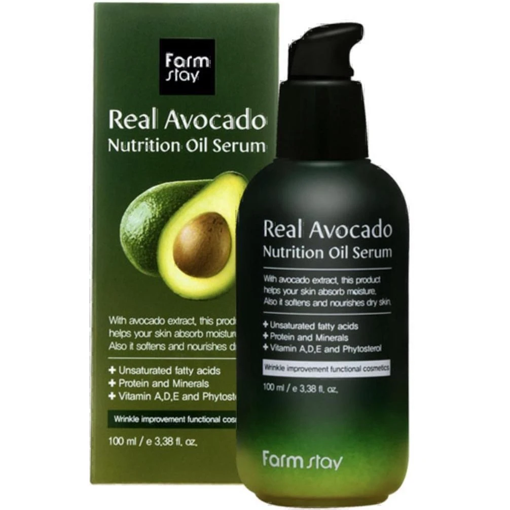 سرم آبرسان و روشن کننده آووکادو فارم استی ۱۰۰ میلFarm Stay Real Avocado Nutrition Oil Serum 100ml