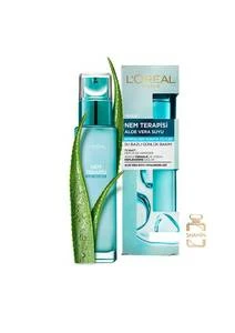 سرم آبرسان پوست نرمال تا خشک حاوی آب آلوئه ورا لورال اصل L’OREAL NEM TERAPISI ALOE VERA SOYU 70ML